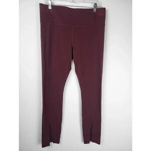Athleta Aura Split Pant Dark Red Size XL
